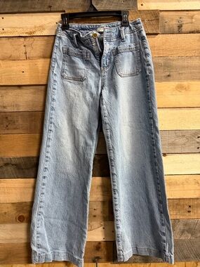 Roxy Light Blue Wide-Leg Jeans